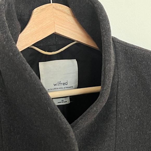 Aritzia Wilfred Appel Cashmere Wool Belted Coat, Size XS - Picture 3 of 8